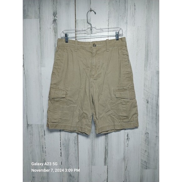 Eddie Bauer Men's Size 30 Tan Cargo Shorts 31x10 - Picture 1 of 7